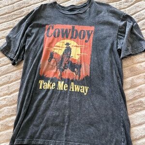 Lotus Fashion - Cowboy Take Me Away Oversized Tee
